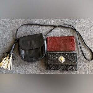 Wallet & Crossbody Bundle | Wilson Bag, Eel Skin Wallet, Coldwater Creek Wallet.